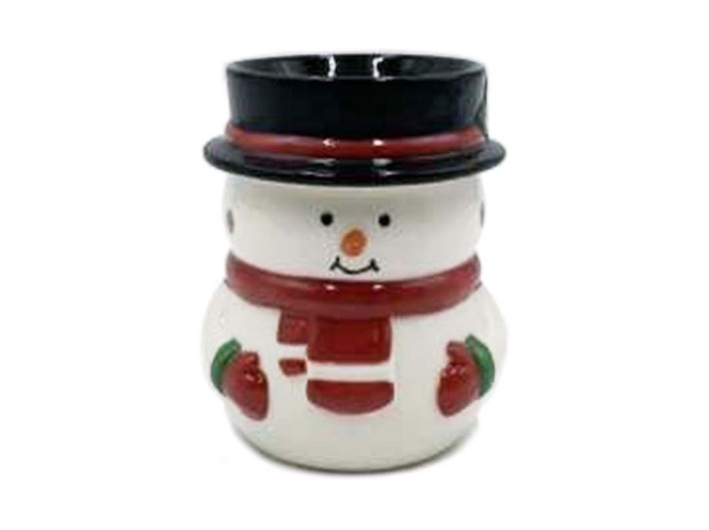 Dárkově balená aromalampa na svíčku - sněhulák 95X106MM