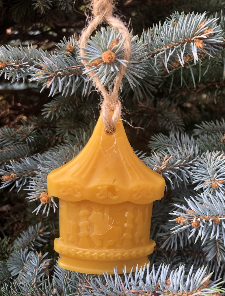 Kolotoč - ozdoba ze včelího vosku 8,5 cm