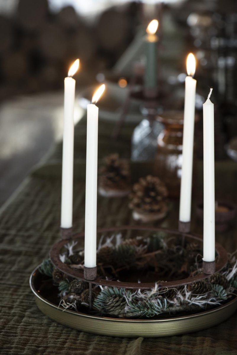 Adventní svícen se 4 svíčkami od nás 21,7 cm