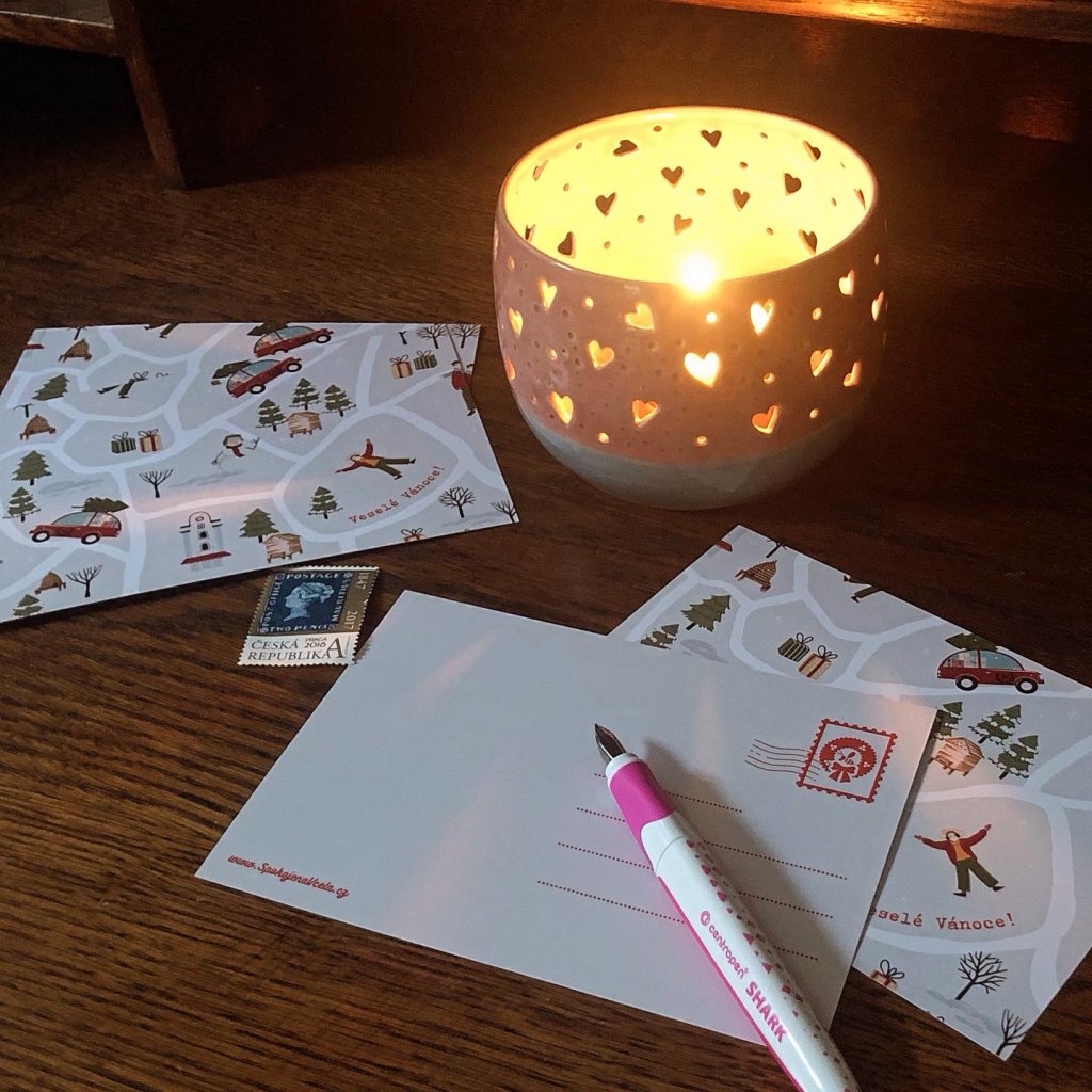 Vánoční pohlednice A6 105x148 mm