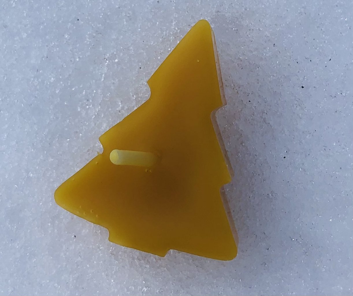 Plovoucí svíčka ze včelího vosku - stromeček, 4,5 cm 4,5 cm